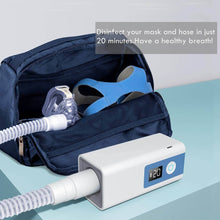 Load image into Gallery viewer, leel-cpap-cleaner-is-connecting-to-cpap-mask

